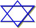 Magen David or Star of David. Symbol of the Jewish Faith and the Nation of Israel.