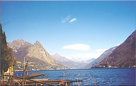 The Swiss part of the lake looking towards Italy.