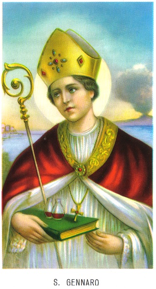 San Gennaro St. Januarius Patron Saint of the Neapolitan people.