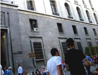 A pleasant stroll down a pedestrian boulevard.